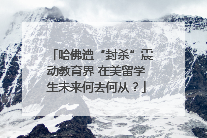 哈佛遭“封杀”震动教育界 在美留学生未来何去何从？