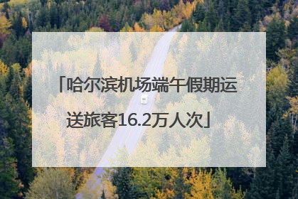 哈尔滨机场端午假期运送旅客16.2万人次