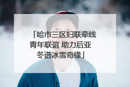 哈市三区妇联牵线青年联谊 助力后亚冬谱冰雪奇缘