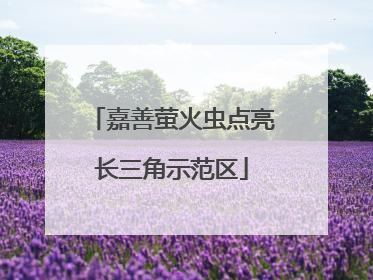 嘉善萤火虫点亮长三角示范区