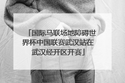 国际马联场地障碍世界杯中国联赛武汉站在武汉经开区开赛