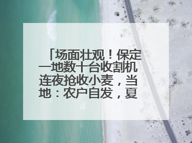 场面壮观！保定一地数十台收割机连夜抢收小麦，当地：农户自发，夏收工作基本完成
