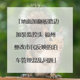 地面加翻板路边加装监控头 福州整改市民反映的泊车管理混乱问题
