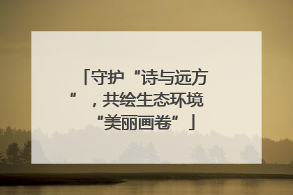 守护“诗与远方”，共绘生态环境“美丽画卷”