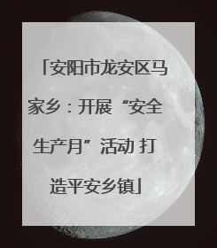 安阳市龙安区马家乡：开展“安全生产月”活动 打造平安乡镇