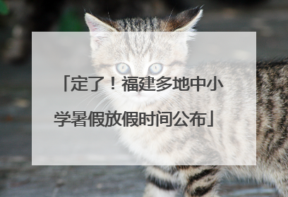 定了！福建多地中小学暑假放假时间公布
