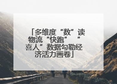 多维度“数”读物流“快跑” “喜人”数据勾勒经济活力画卷