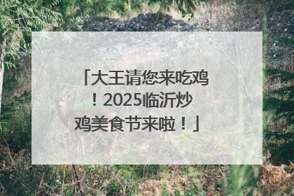大王请您来吃鸡！2025临沂炒鸡美食节来啦！