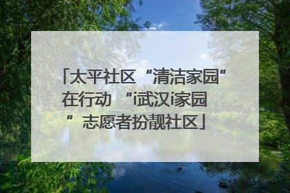 太平社区“清洁家园”在行动 “i武汉i家园”志愿者扮靓社区