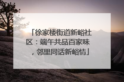 徐家楼街道新峪社区：端午共品百家味，邻里同话新峪情