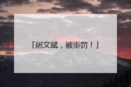 屠文斌，被重罚！