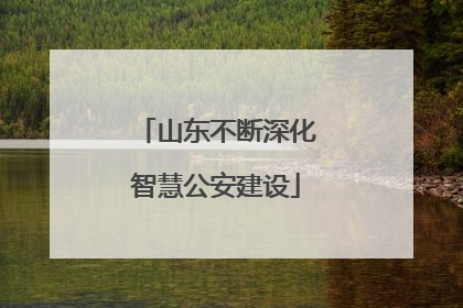 山东不断深化智慧公安建设