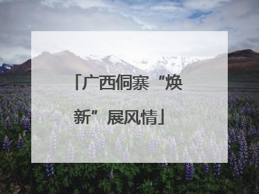 广西侗寨“焕新”展风情