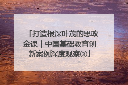 打造根深叶茂的思政金课｜中国基础教育创新案例深度观察③