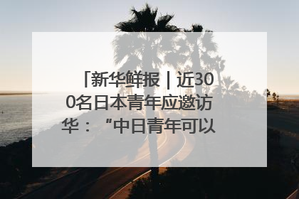 新华鲜报｜近300名日本青年应邀访华：“中日青年可以创造更好的未来”
