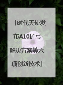 时代天使发布A10扩弓解决方案等六项创新技术