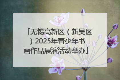无锡高新区（新吴区）2025年青少年书画作品展演活动举办