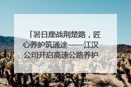 暑日鏖战荆楚路，匠心养护筑通途——江汉公司开启高速公路养护专项工程建设热潮