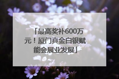 最高奖补600万元！厦门真金白银赋能会展业发展