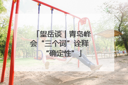 望岳谈｜青岛峰会“三个词”诠释“确定性”