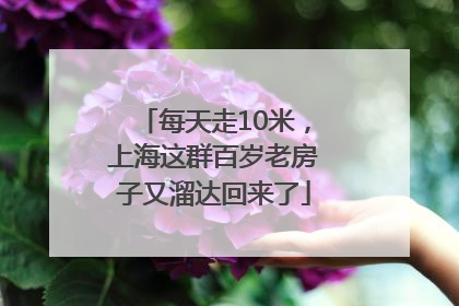 每天走10米，上海这群百岁老房子又溜达回来了
