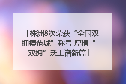 株洲8次荣获“全国双拥模范城”称号 厚植“双拥”沃土谱新篇