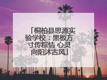 桐柏县思源实验学校：黑板方寸传粽情 心灵向阳沐古风