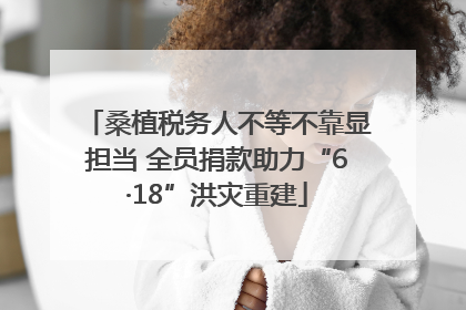 桑植税务人不等不靠显担当 全员捐款助力“6·18”洪灾重建