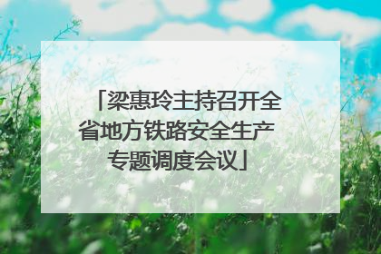 梁惠玲主持召开全省地方铁路安全生产专题调度会议