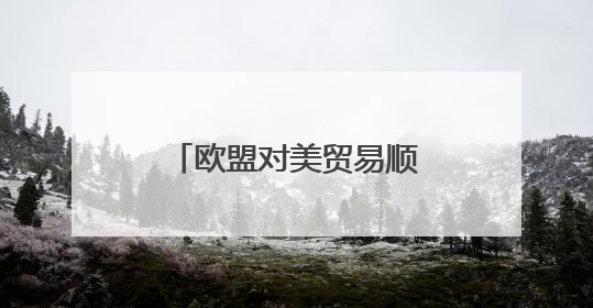 欧盟对美贸易顺差4月继续扩大