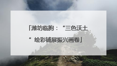 潍坊临朐：“三色沃土”绘彩铺展振兴画卷