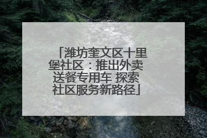 潍坊奎文区十里堡社区：推出外卖送餐专用车 探索社区服务新路径