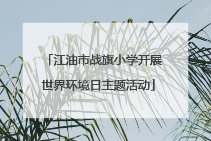 江油市战旗小学开展世界环境日主题活动