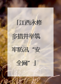 江西永修多措并举筑牢防汛“安全网”