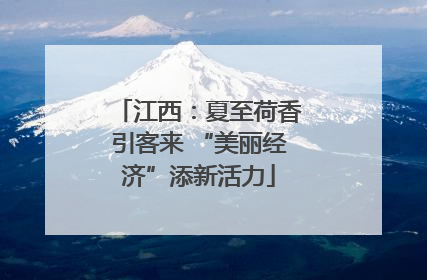 江西：夏至荷香引客来 “美丽经济”添新活力