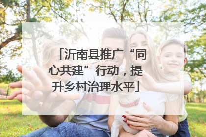 沂南县推广“同心共建”行动，提升乡村治理水平