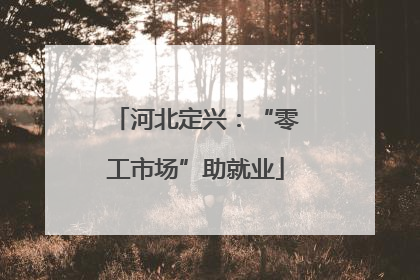 河北定兴：“零工市场”助就业