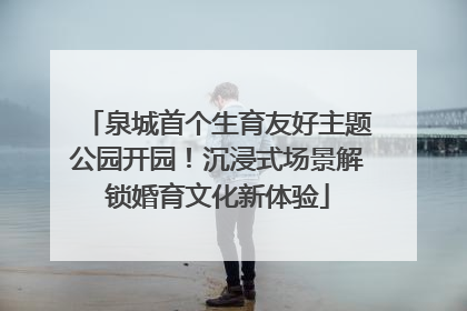 泉城首个生育友好主题公园开园！沉浸式场景解锁婚育文化新体验