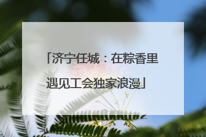 济宁任城：在粽香里遇见工会独家浪漫