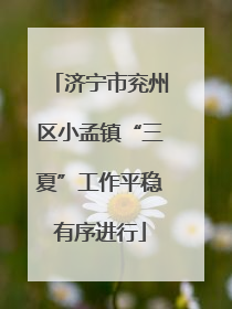 济宁市兖州区小孟镇“三夏”工作平稳有序进行