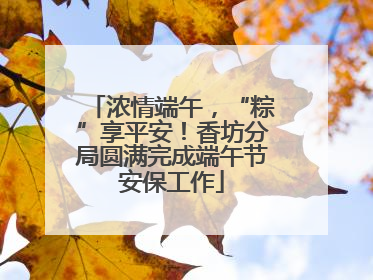 浓情端午，“粽”享平安！香坊分局圆满完成端午节安保工作