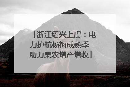 浙江绍兴上虞：电力护航杨梅成熟季 助力果农增产增收