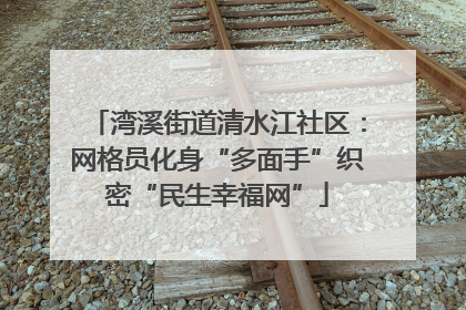 湾溪街道清水江社区：网格员化身“多面手”织密“民生幸福网”