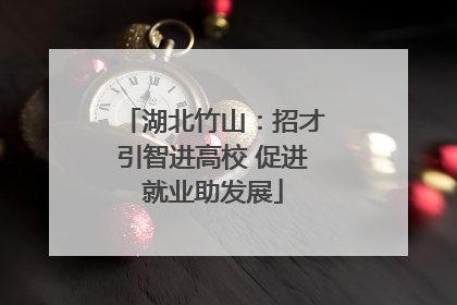 湖北竹山：招才引智进高校 促进就业助发展