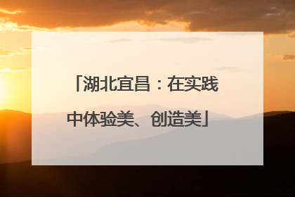 湖北宜昌：在实践中体验美、创造美