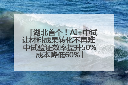 湖北首个！AI+中试让材料成果转化不再难 中试验证效率提升50%成本降低60%