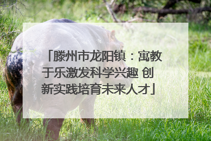 滕州市龙阳镇：寓教于乐激发科学兴趣 创新实践培育未来人才