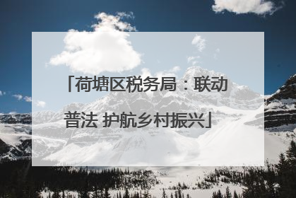 荷塘区税务局：联动普法 护航乡村振兴