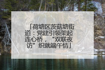 荷塘区茨菇塘街道：党建引领架起连心桥，“双联夜访”织就端午情