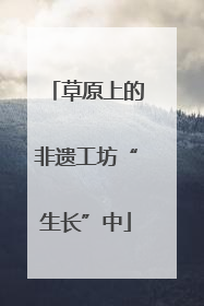 草原上的非遗工坊“生长”中